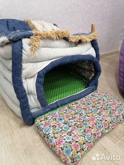 Лежанка домик для собаки
