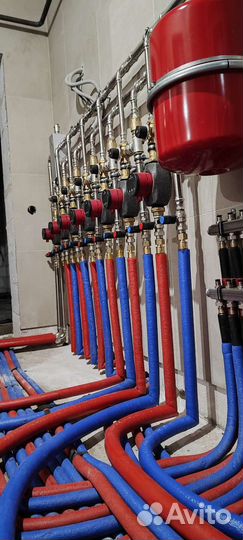 Монтаж систем отопления и водоснабжения