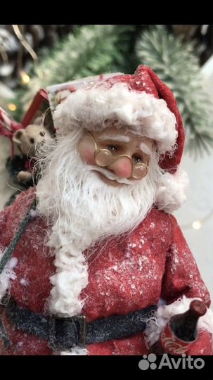 Ватная елочная игрушка