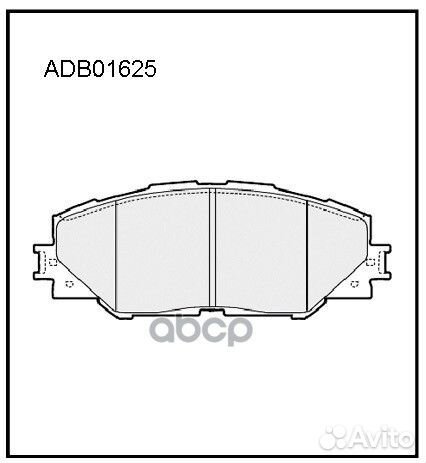 Колодки тормозные дисковые перед ADB01625