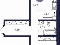 2-к. квартира, 56,7 м², 7/9 эт.