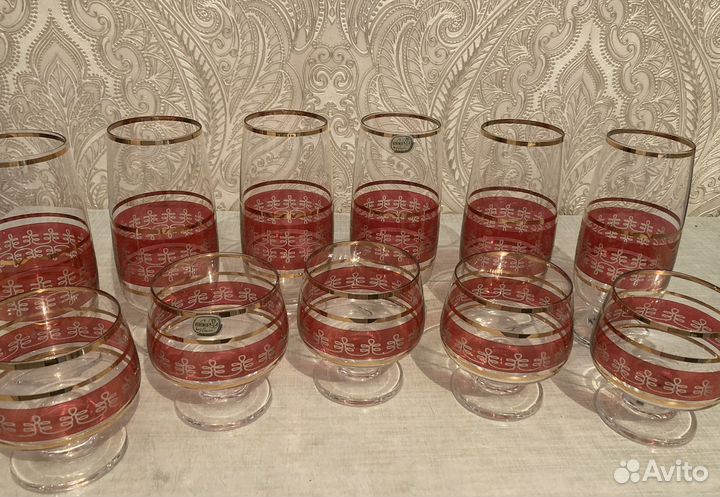 Бокалы для виски коньяка Бегемия Чешское стекло