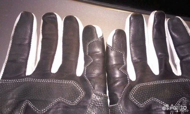 Мотоперчатки кожаные