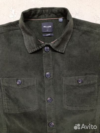 Рубашка вельвет, Only&Sons, Дания, размер XL