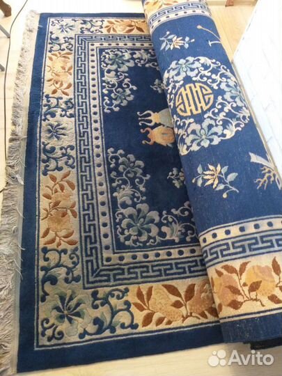 Ковер вьетнамский шерстяной ручной работы бу