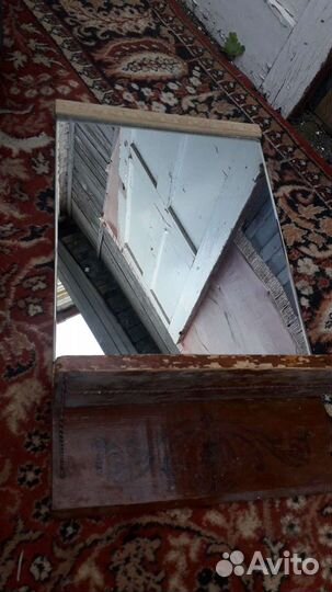 Зеркало старинное. Основа дерево натур