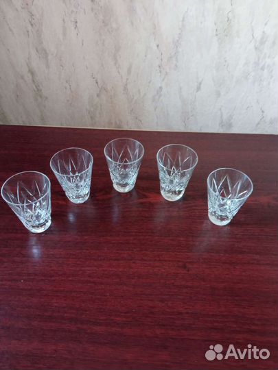 Хрустальные бокалы фужеры рюмки