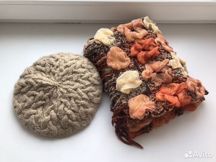 Новый берет+ шарф