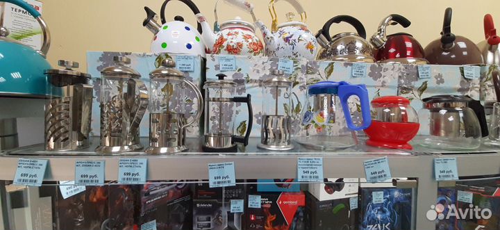 Чайники со свистком и заварочные