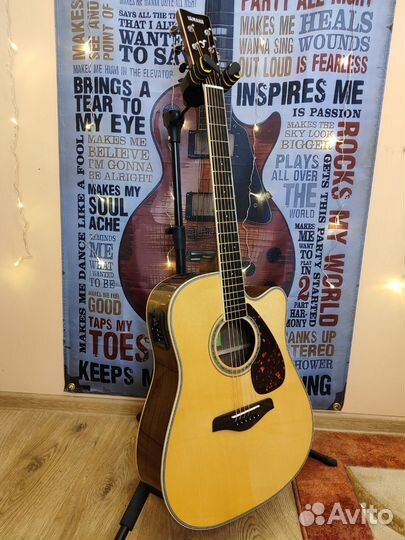 Yamaha fgx830c массив гитара электро акустика