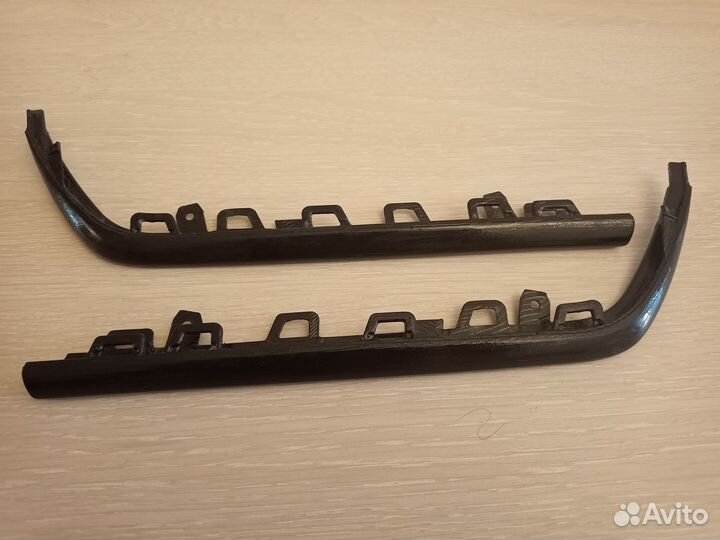 Молдинги заднего бампера Mercedes 222 рест