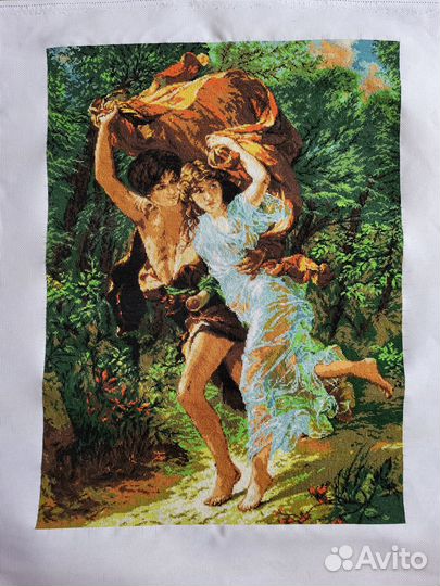 Картина вышитая крестом ручная работа