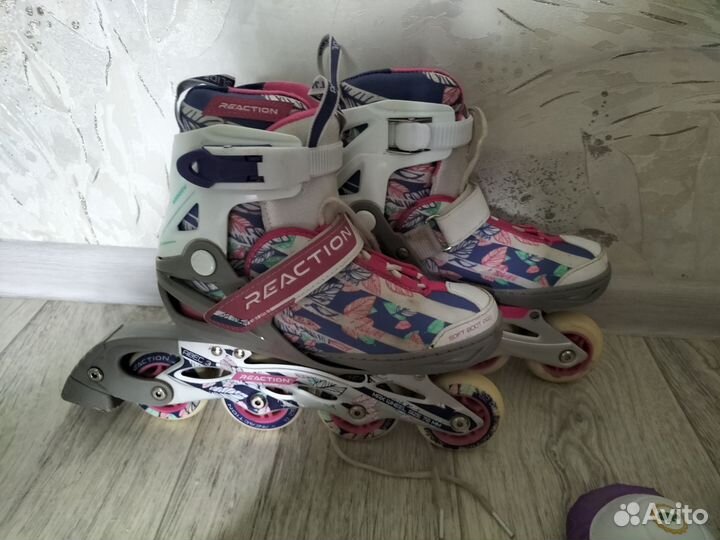 Ролики раздвижные 31-36 размер