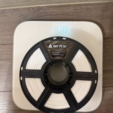 Нить petg белая для 3Д принтера. 0,95 кг