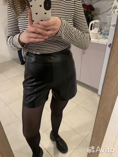 Кожаные шорты befree
