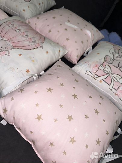 Бортики подушки в детскую кроватку