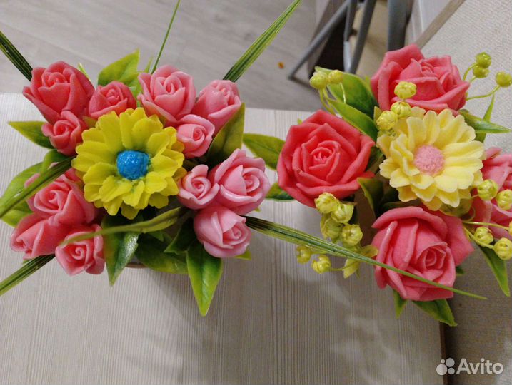 Букеты ручной работы из мыла