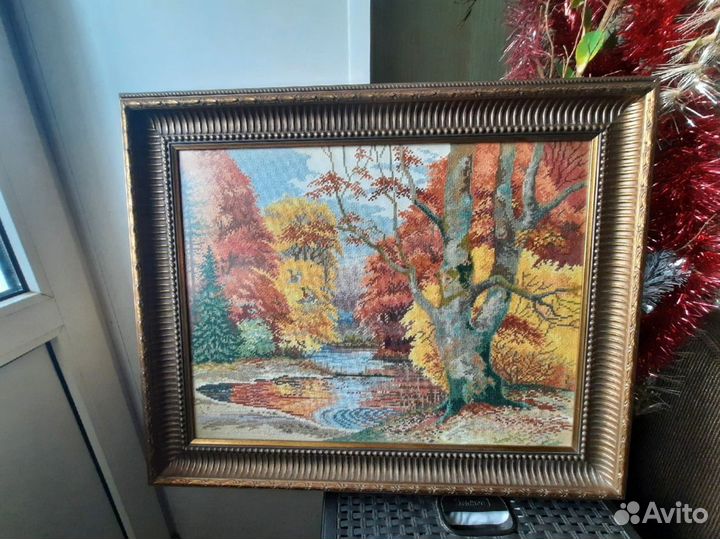 Картина вышитая крестом 