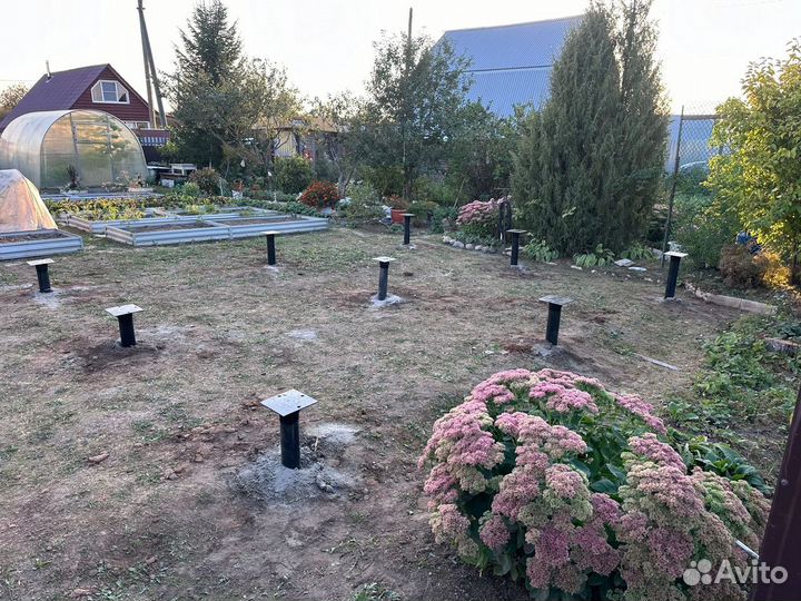 Винтовые сваи монтаж