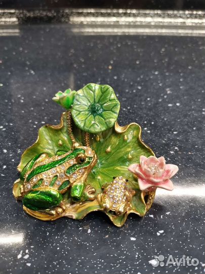 Шкатулка Лягушка Фаберже