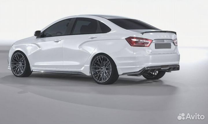 Диффузор заднего бампера Лада Веста