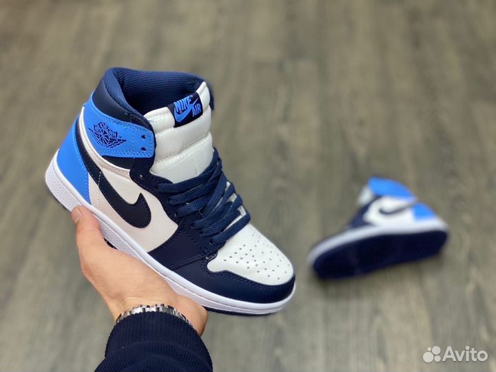 Кроссовки Air Jordan 1 Obsidian (36-45)