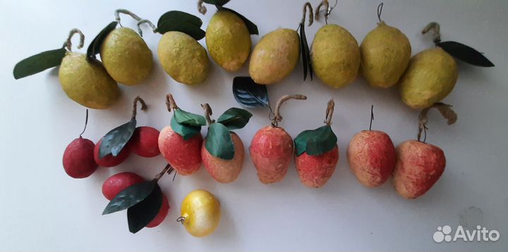 Ватные елочные игрушки СССР