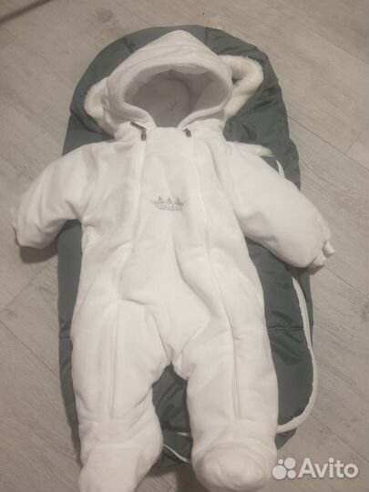 Комплект на выписку для мальчика зимний