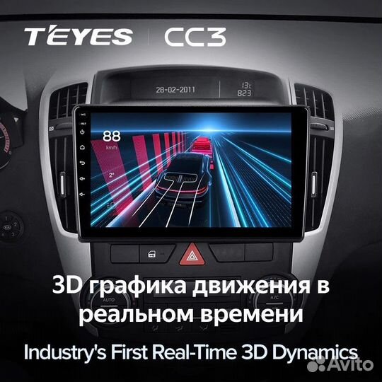 Штатная магнитола Teyes CC3 4/64 Kia Ceed (2006-20