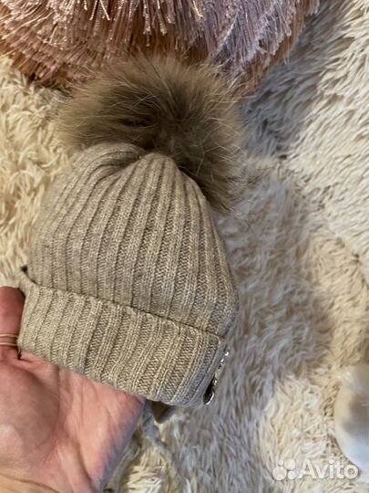 Комплект шапка и варежки