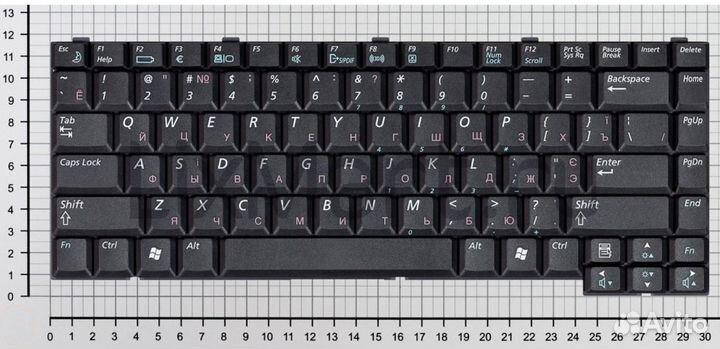 Клавиатура samsung M40 M45 черная