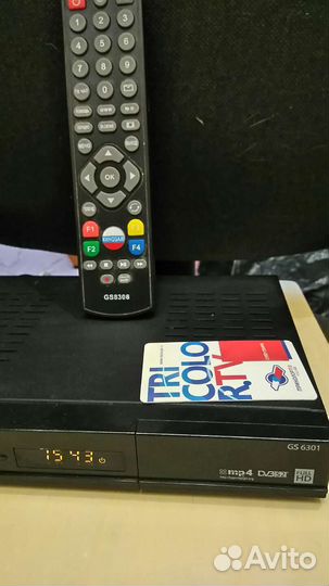 Ресивер триколор gs6301+vip карта