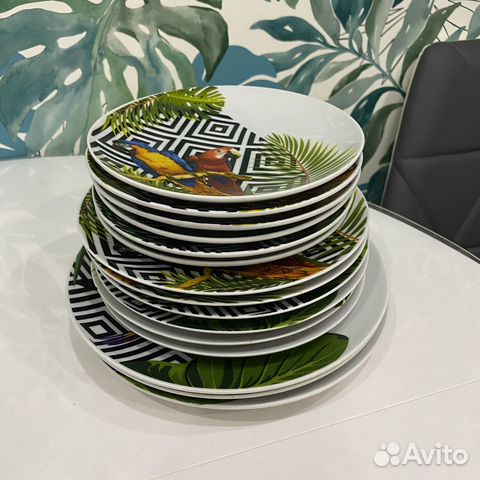 Набор столовой фарфоровой посуды «Тропики»