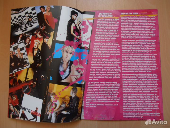 Roxette Live 2012 Tour Book