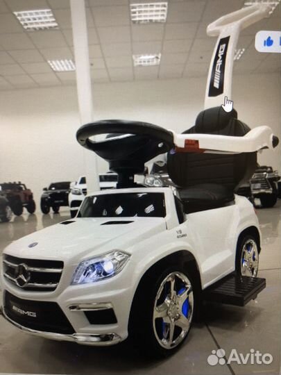 Машина каталка Mercedes -Benz gl63 с ручкой