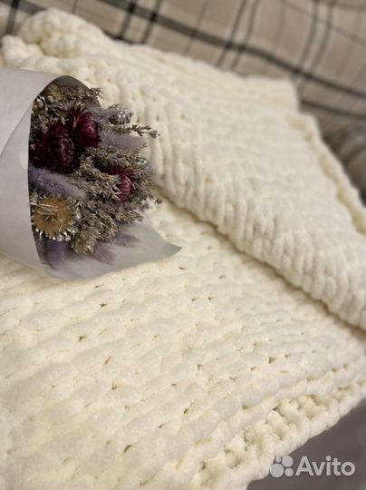 Плед вязаный