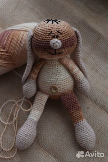 Вязаный зайка