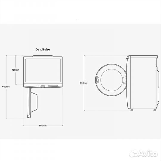 Фронтальные стиральные машины Samsung WW70A6S23AE