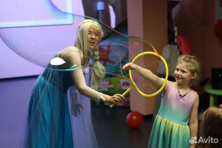 Шоу мыльных пузырей