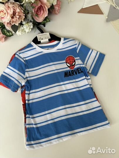 Комплект футболок Marvel человек паук 110-116 H&M