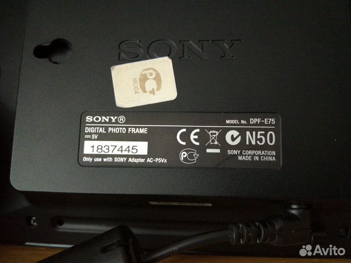Фоторамка sony digital photo frame DPF-E75