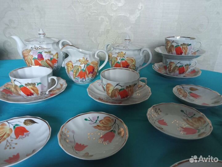 Фарфоровый чайный сервиз СССР