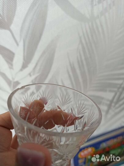 Хрустальные бокалы 6 штук
