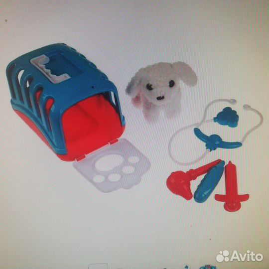 Набор ветеринара с питомцем. Звук. Новый