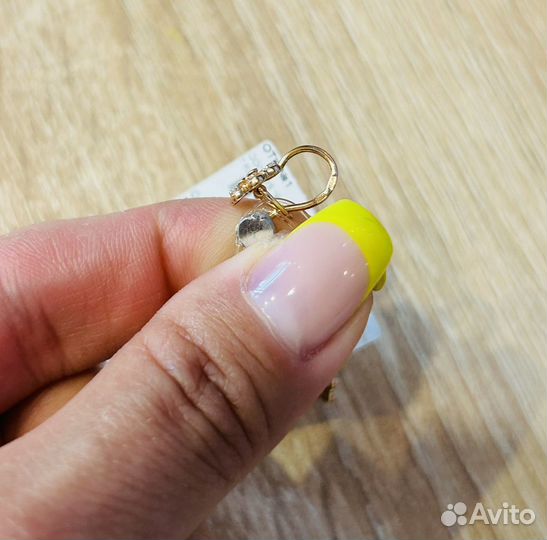 Серьги серебро детские