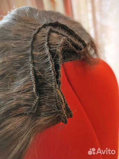 Волосы натуральные на заколках