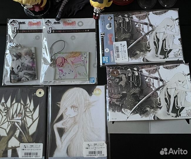 Аниме фигурки, брелки, шикиши Киссшот Моногатари