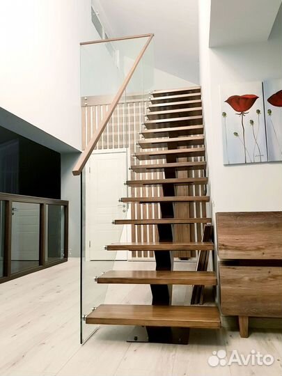 Стеклянные ограждения для лестниц