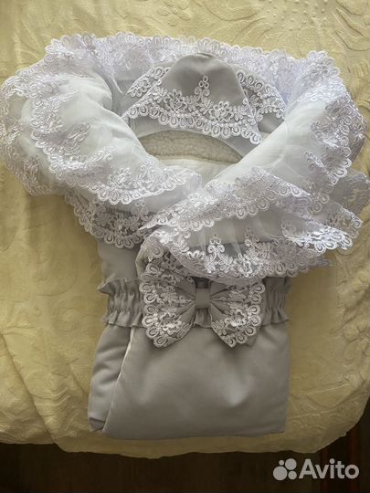 Детский конверт на выписку