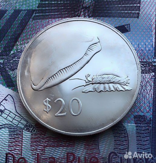 20 долларов Фиджи 1978 Серебро
